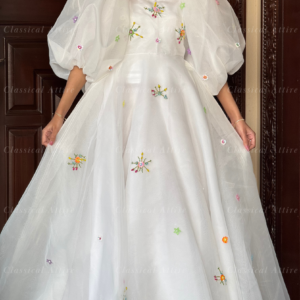 vintage White and Multi